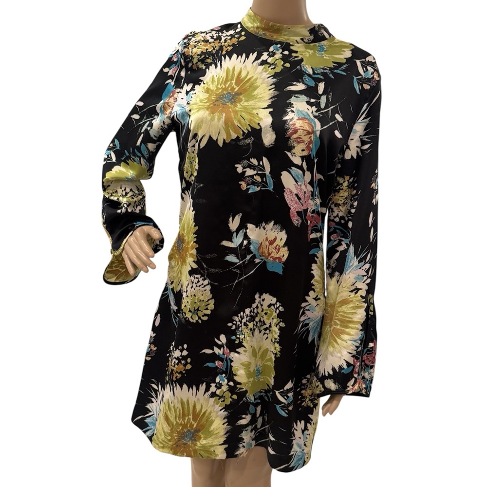 ZARA Floral Long Sleeve Dress